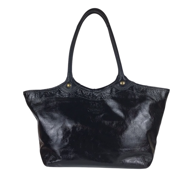 Coach Black Leather Bleeker Bag - Picture 1 of 16